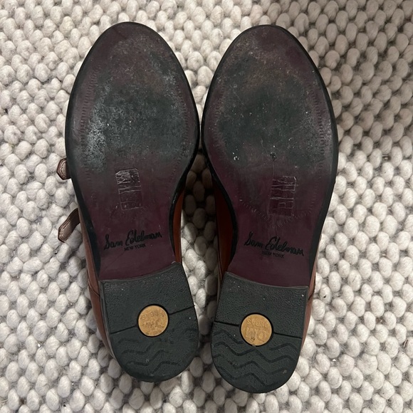 Sam Edelman Balfour Double Monk Strap Brown Leather Shoes - Picture 4 of 5